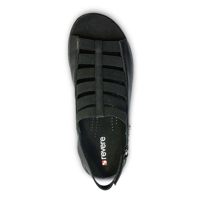 Olympia Elastic Sandal - Black
