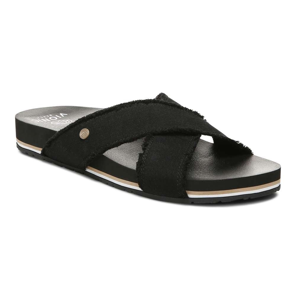 Panama Beach Slide - Black Canvas