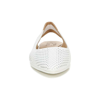 Rory 2 Slingback Flats - White