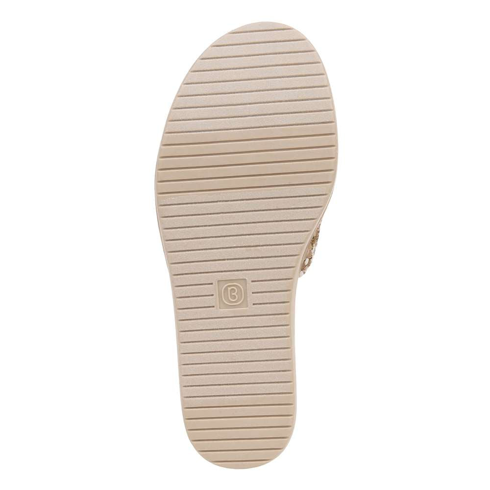 Runaway Slide Wedge Sandal - Beige Multi