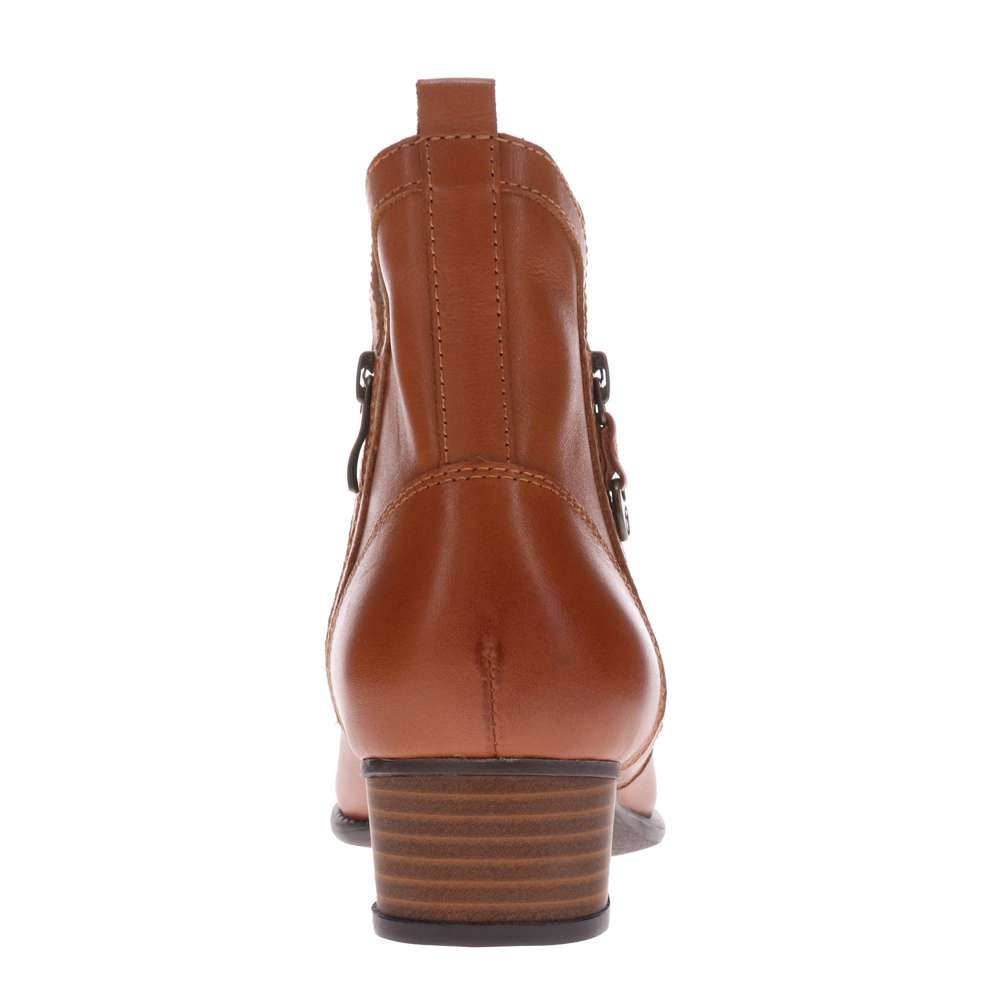 Siena II Zip Ankle Boot - Tan