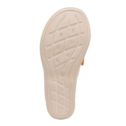 Smile Wedge - Orange Fabric
