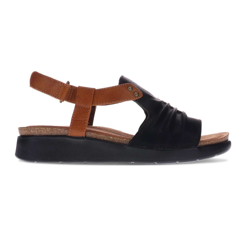 Tyler Back Strap Sandal - Black/Brown