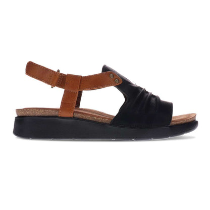 Tyler Back Strap Sandal - Black/Brown