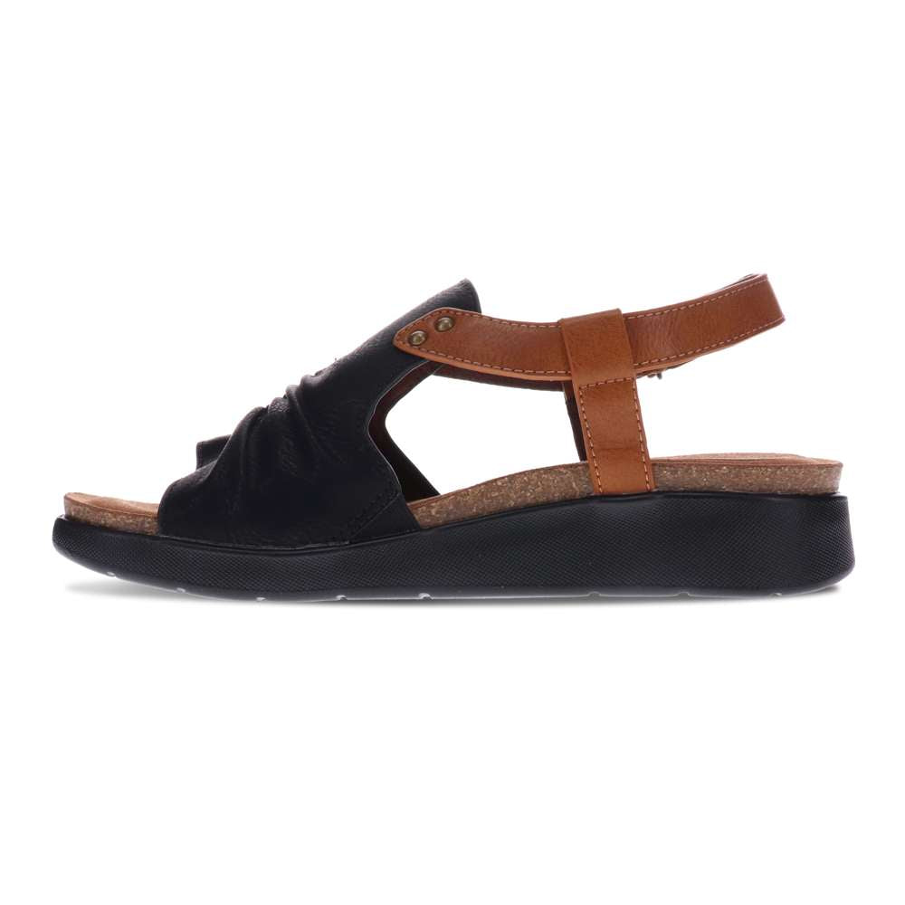 Tyler Back Strap Sandal - Black/Brown