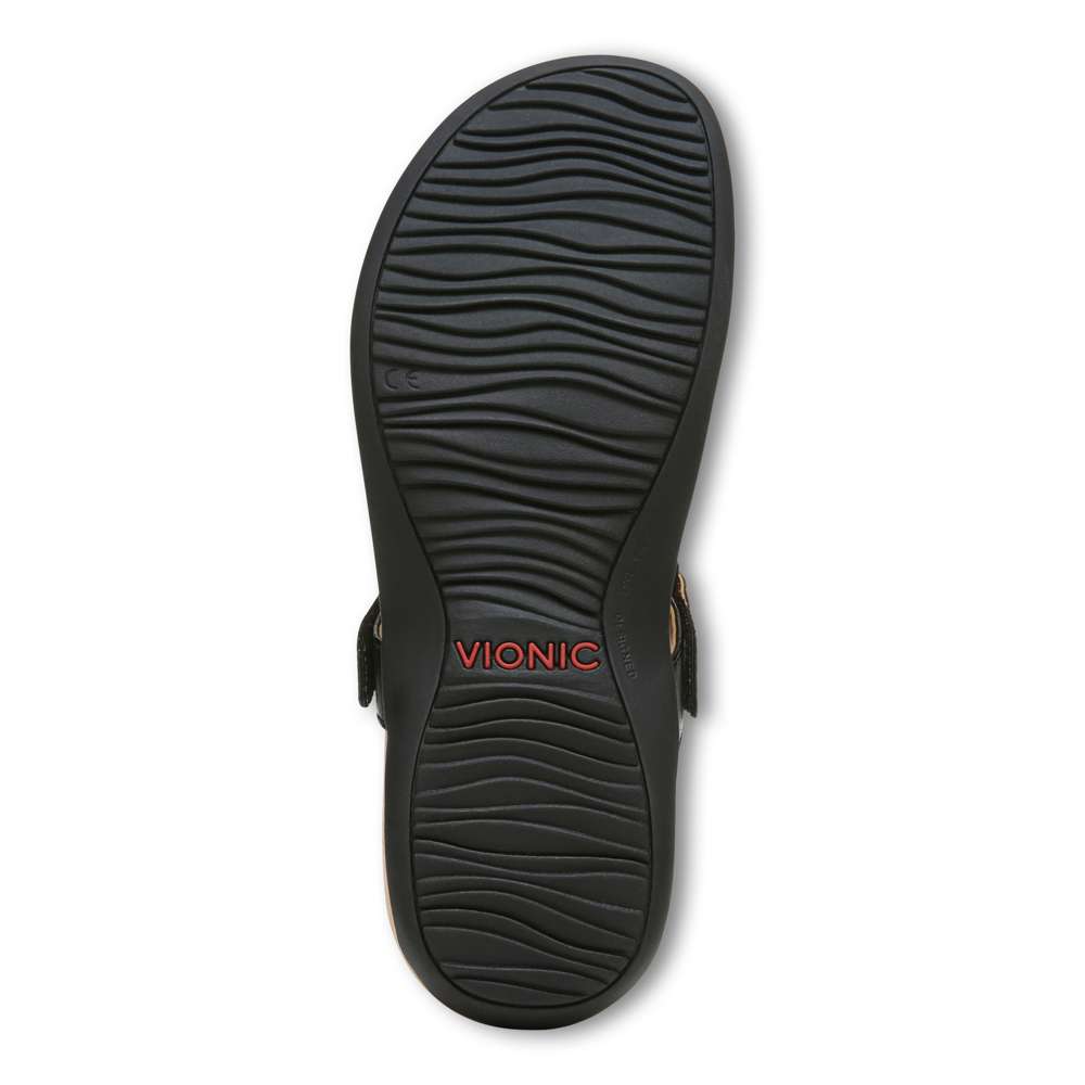 Wanda T-Strap Sandal - Black